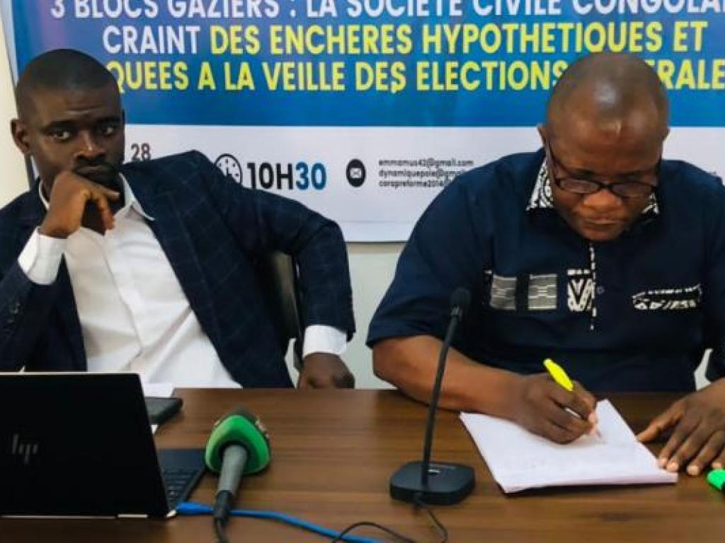 Conférence de presse de la société civile (Dynamique POLE). Ph. Droits tiers.