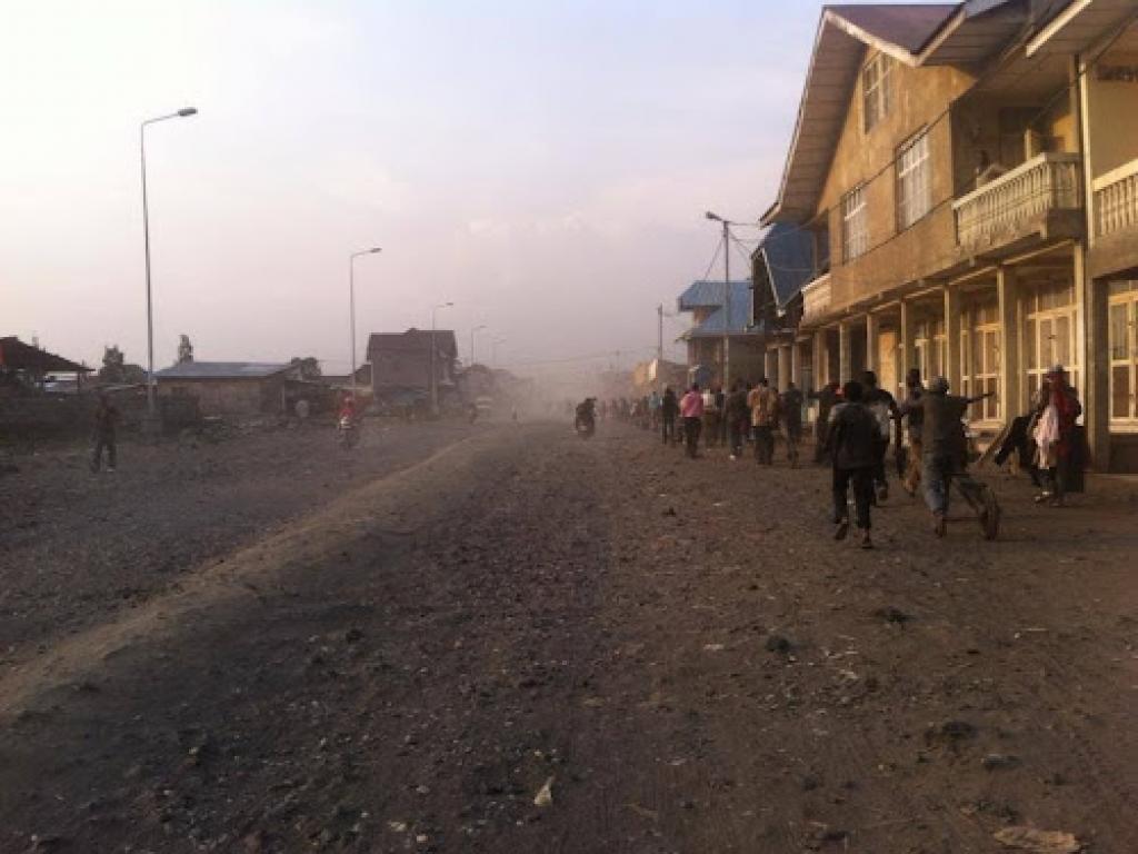 Dea habitants de Goma en train de regagner leurs domiciles le jeudi 22 août 2013 (Photo 100 Citoyens journalistes)