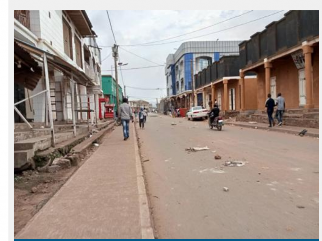La ville de Beni (Nord-Kivu), pendant cette période des manifestations anti-MONUSCO. Radio Okapi. Ph/ Marc Maro Fimbo