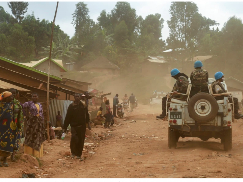 Des soldats de la Monusco lors d'une patrouille dans la province de l'Ituri, à l'est de la RDC.