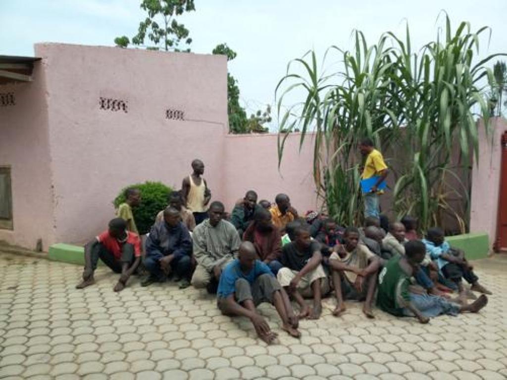 Les rebelles des ADF capturés par les FARDC dans le territoire de Beni (Nord-Kivu). 23/12/2019. Radio Okapi/ Ph. Marc Maro Fimbo
