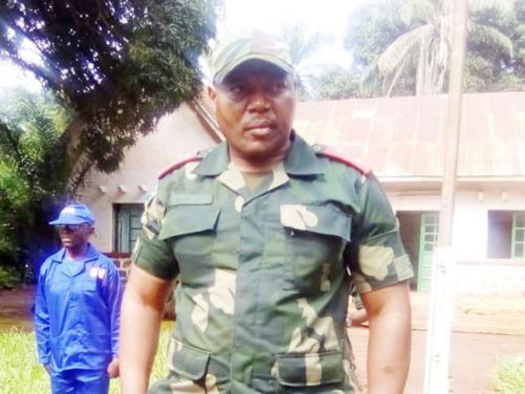 Général Jean Pierre Kasongo Kabwit, commandant Service national. Photo JR Lungembo