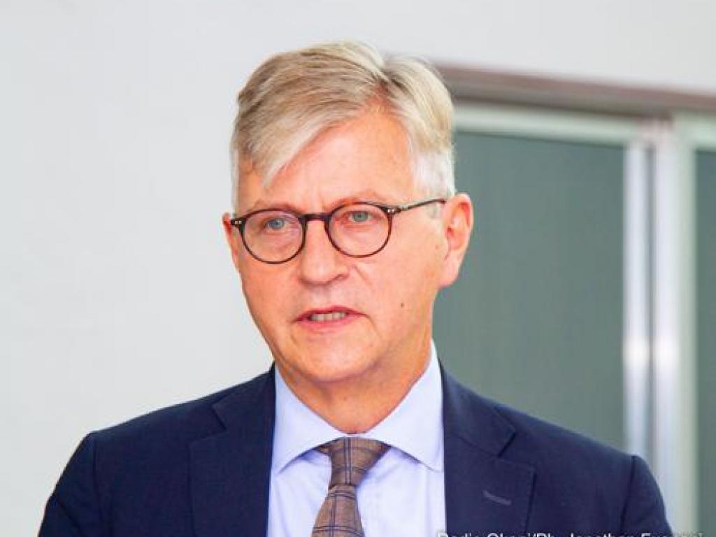 Jean-Pierre Lacroix, secrétaire général adjoint de l'ONU aux opérations de maintien de la paix après une rencontre avec les représentants de communautés hutu et nande à Kinshasa Le 20 octobre 2021. Radio Okapi/Ph. Jonathan Fuanani