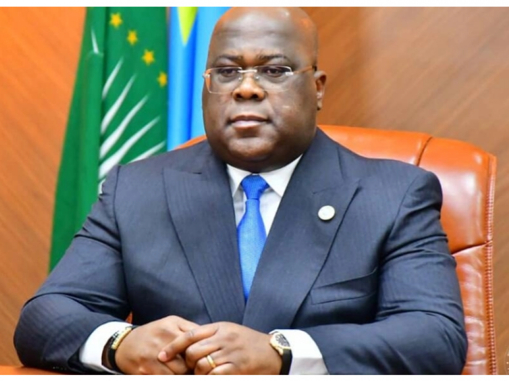 Le président de la République démocratique du Congo, Félix Tshisekedi, le 22 octobre 2021. © Ikulu ya Kinshasa DRC