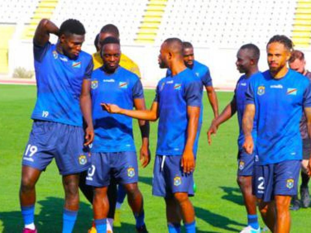 Les Léopards à l’entrainement.