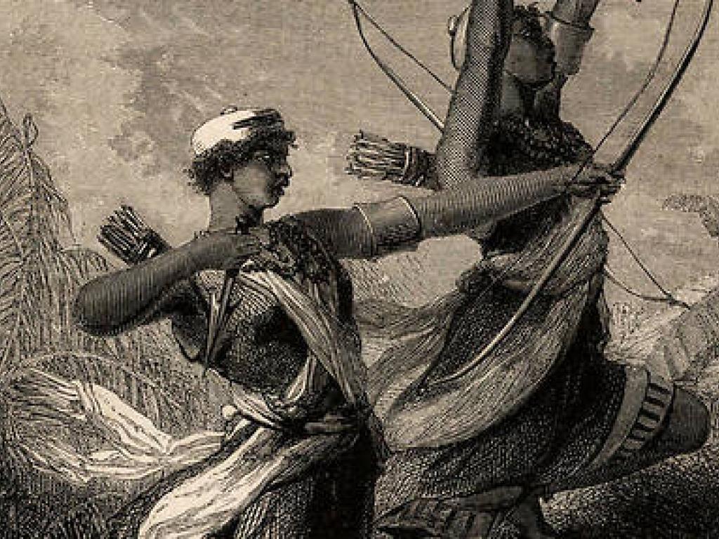 Les amazons archeres battantes du Dahomey par Jean Antoine Foulquier 