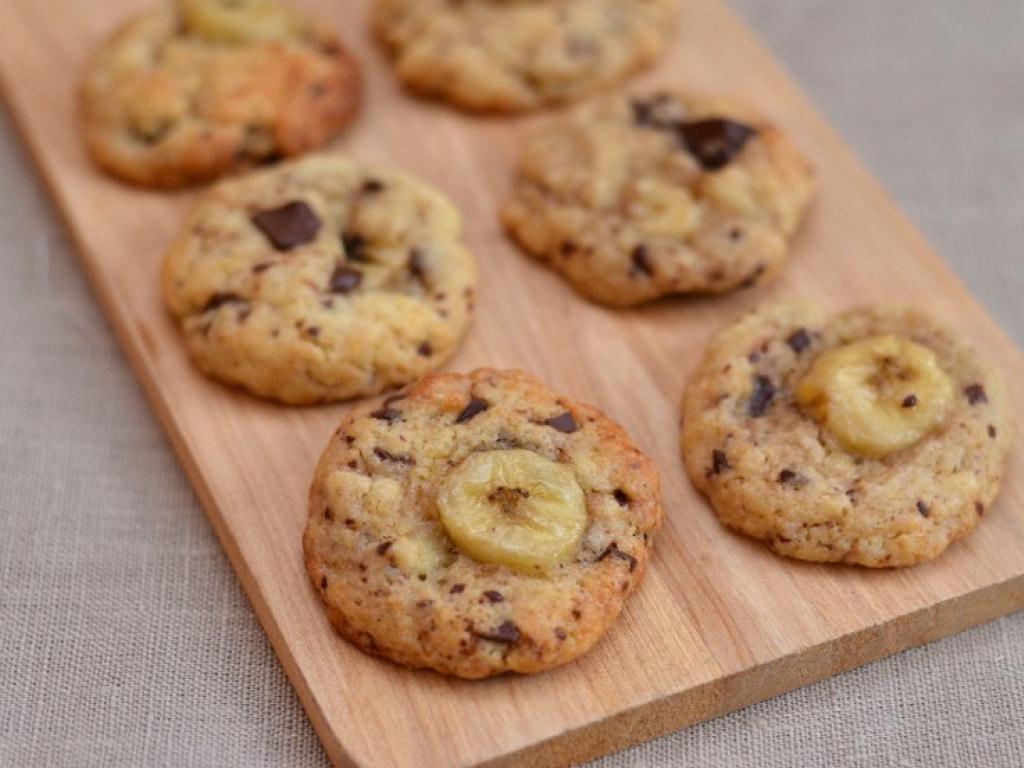 Banane-Chocolat, un duo gagnant pour ce cookie fondant !