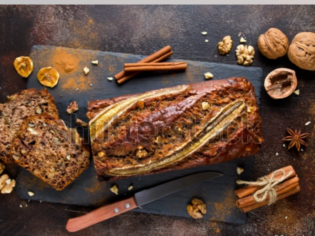 Banana bread...une dinguerie. Pour un brunch, c' est parfait. 