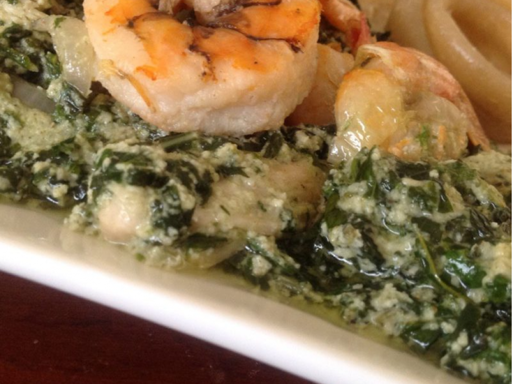 Ndole aux crevettes