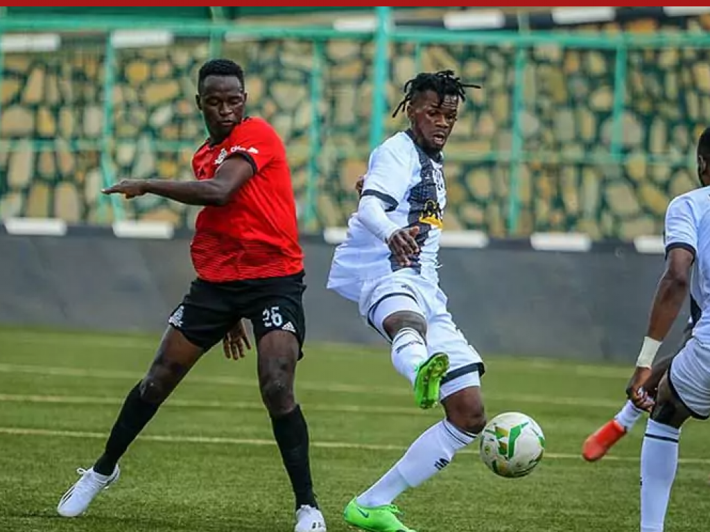Une vue du match a Kampala entre TP Mazembe et Vipers