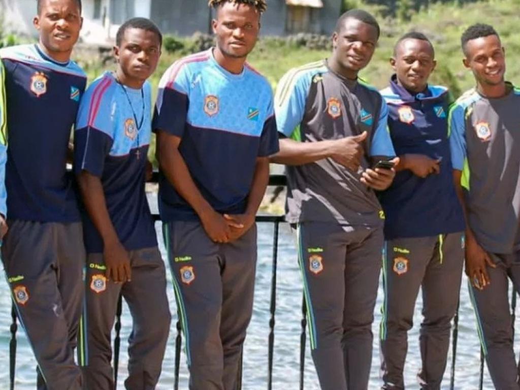 Les Leopards U23 lors d' un stage a Goma 