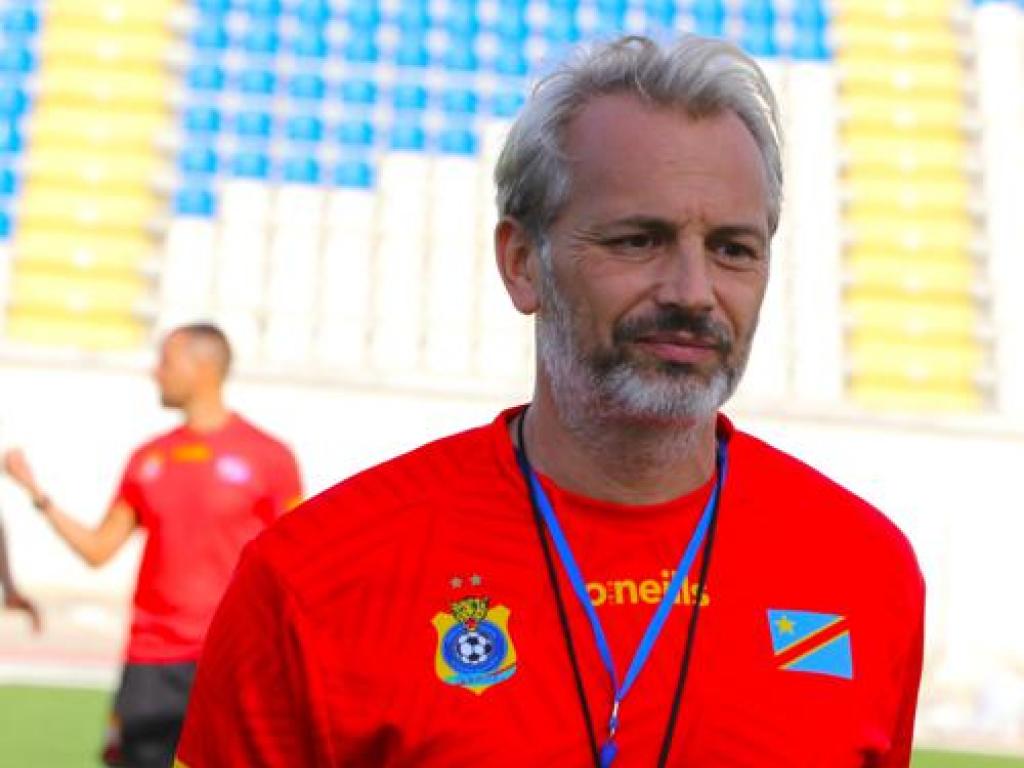 Le sélectionneur des Léopards séniors A, Sébastien Desabre. FECOFA