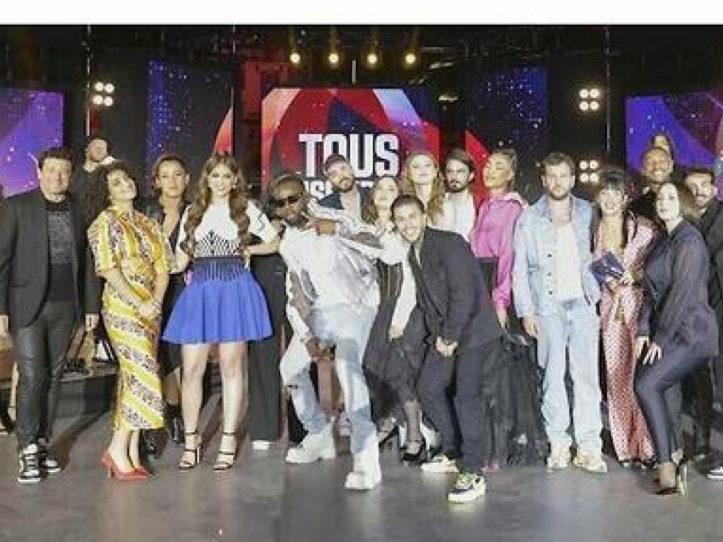 Entre autres artistes presents sur scene a Agadir pour la tolerence, Gims, Patrick Bruel, Chimene Badi