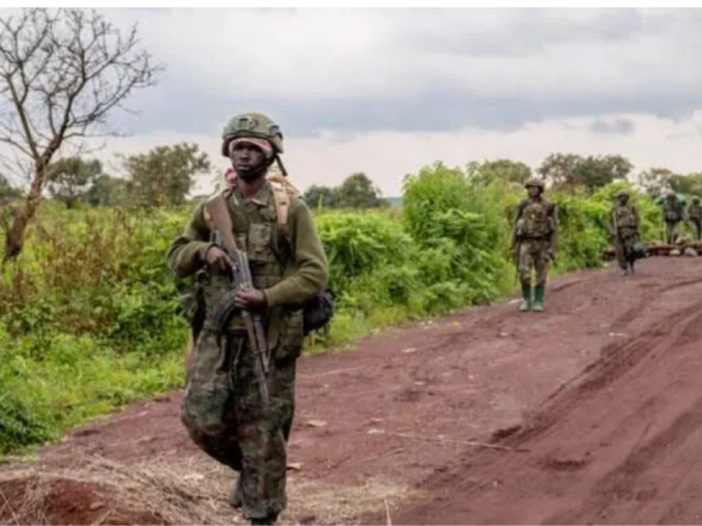 Des soldats du M23 apercus dans un village proche de Bunagana
