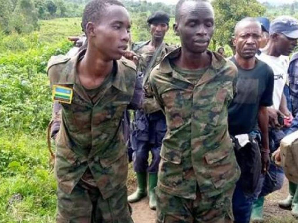 Militaires rwandais capturés en RDC. Photo droits tiers.