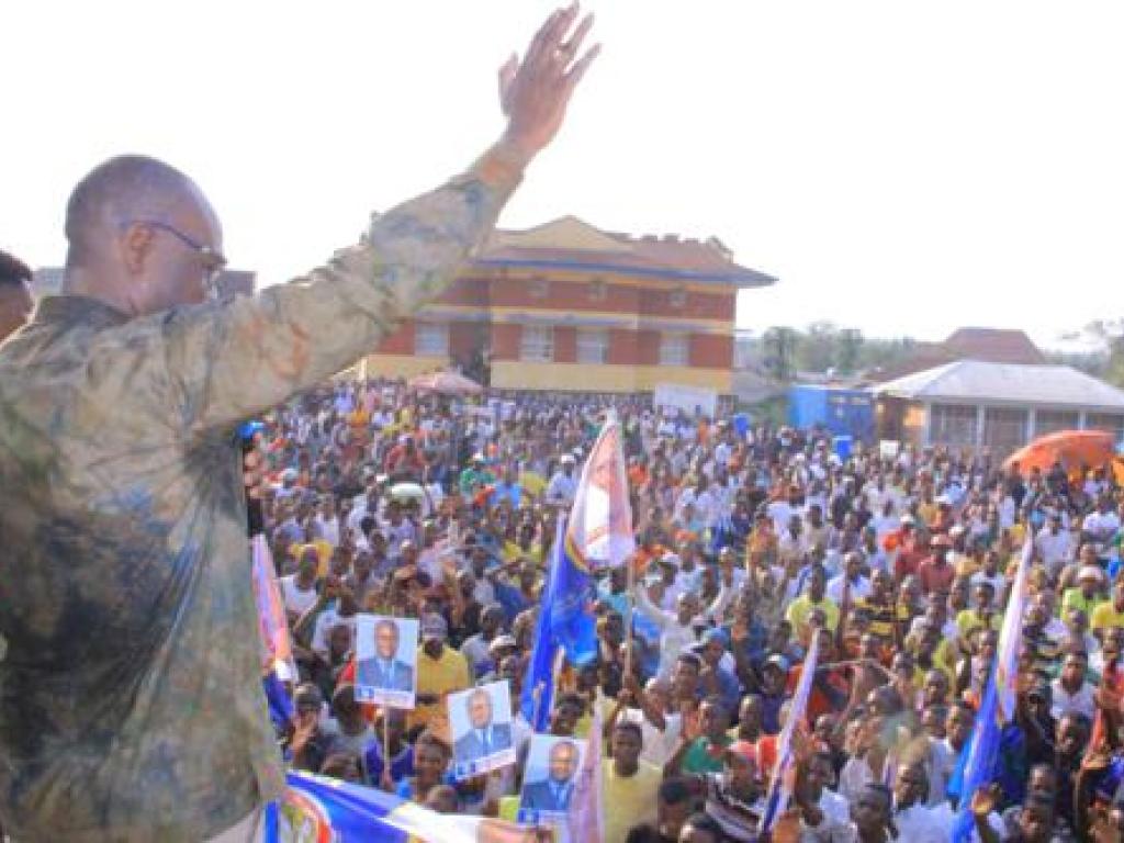 Delly Sesanga, président du parti ENVOL, le 16/01/2023 en meeting à Kindu Radio Okapi