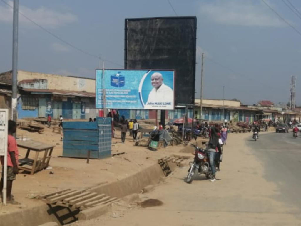 Une vue de la ville de Bunia, Ituri