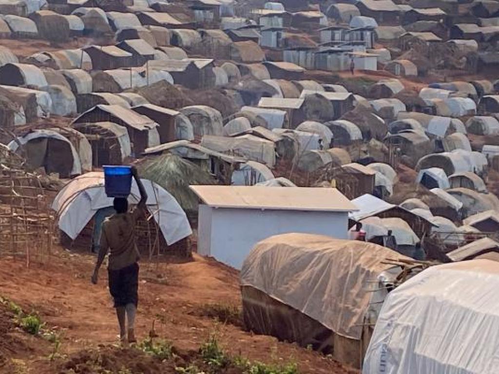 Un site de déplacés en Ituri