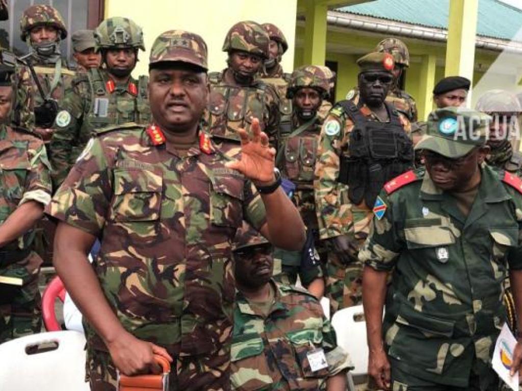 Le Général-major kenyan Jeff Nyangah, commandant de la force régionale de l'EAC Le Général-major kenyan Jeff Nyangah, commandant de la force régionale de l'EAC.