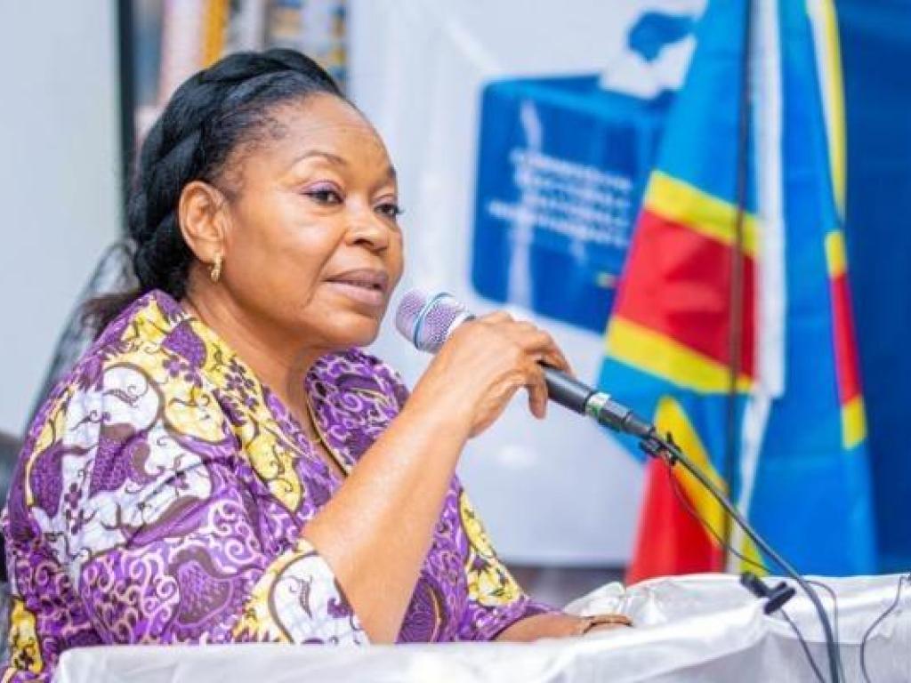 Joséphine Ngalula, déléguée des organisations de défense des droits des femmes au niveau de la centrale électorale.