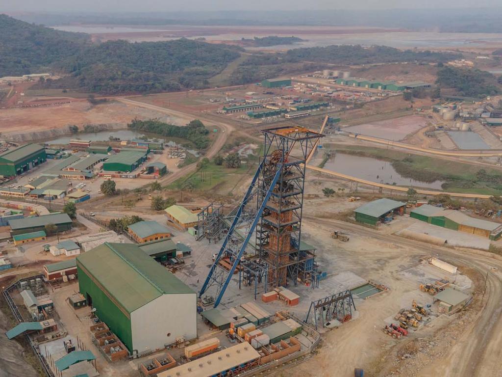 Une vue de l' usine de Kibali dans le NE de la RDC