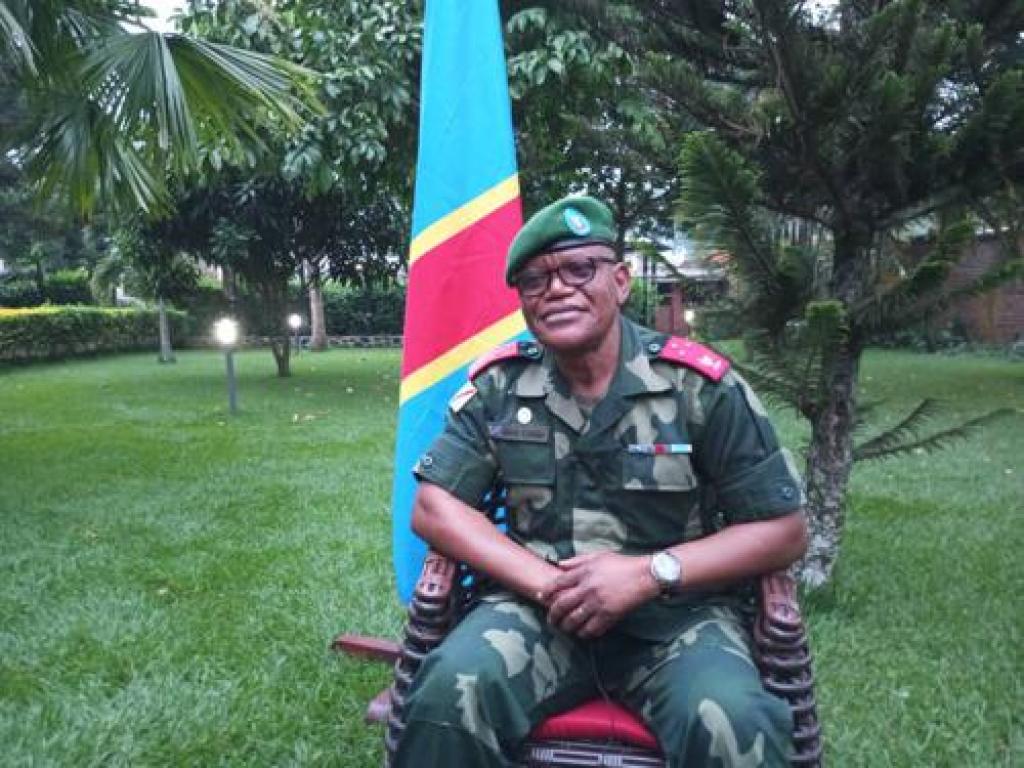 Le lieutenant général Constant Ndima, gouverneur du Nord-Kivu. Ph Marc Maro. Radio Okapi