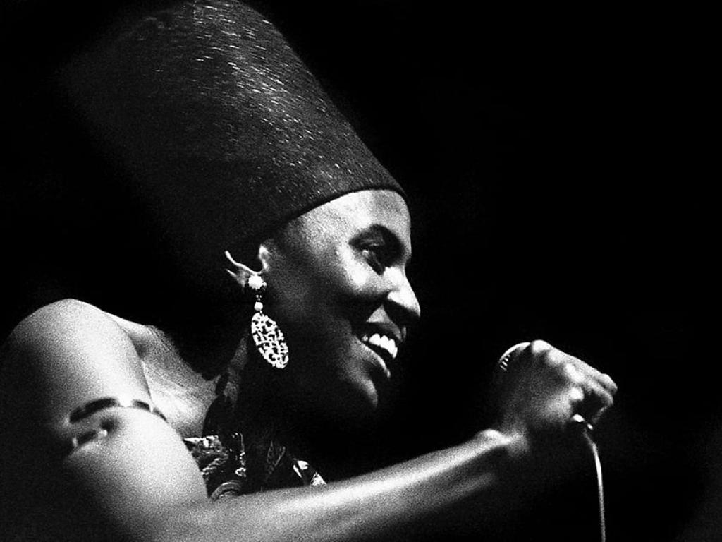La chanteuse sud-africaine Miriam Makeba, lors du Festival panafricain d’Alger, en 1969. © Philippe Gras /Le Pictorium/MAXPPP