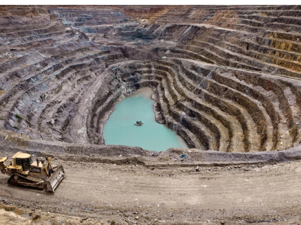 Une mine de cuivre dans le sud-est de la RDC (image d'illustration). AFP/GWENN DUBOURTHOUMIEU