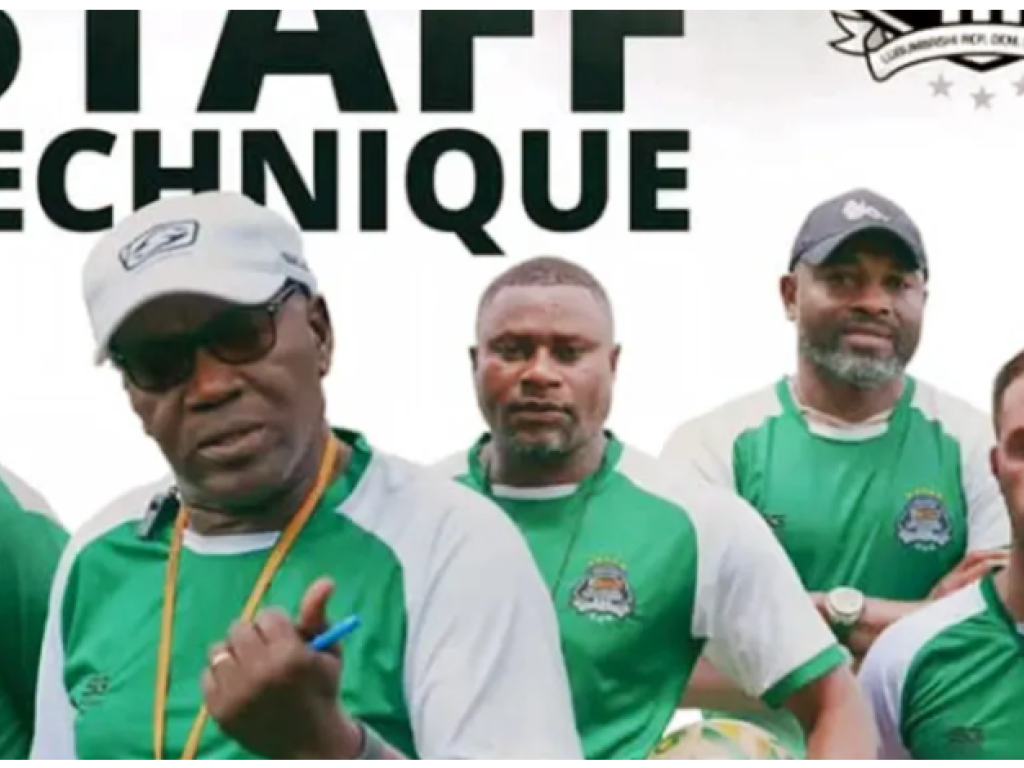 Lamine Mamadou N’diaye, entraineur principal du TP Mazembe et son staff technique