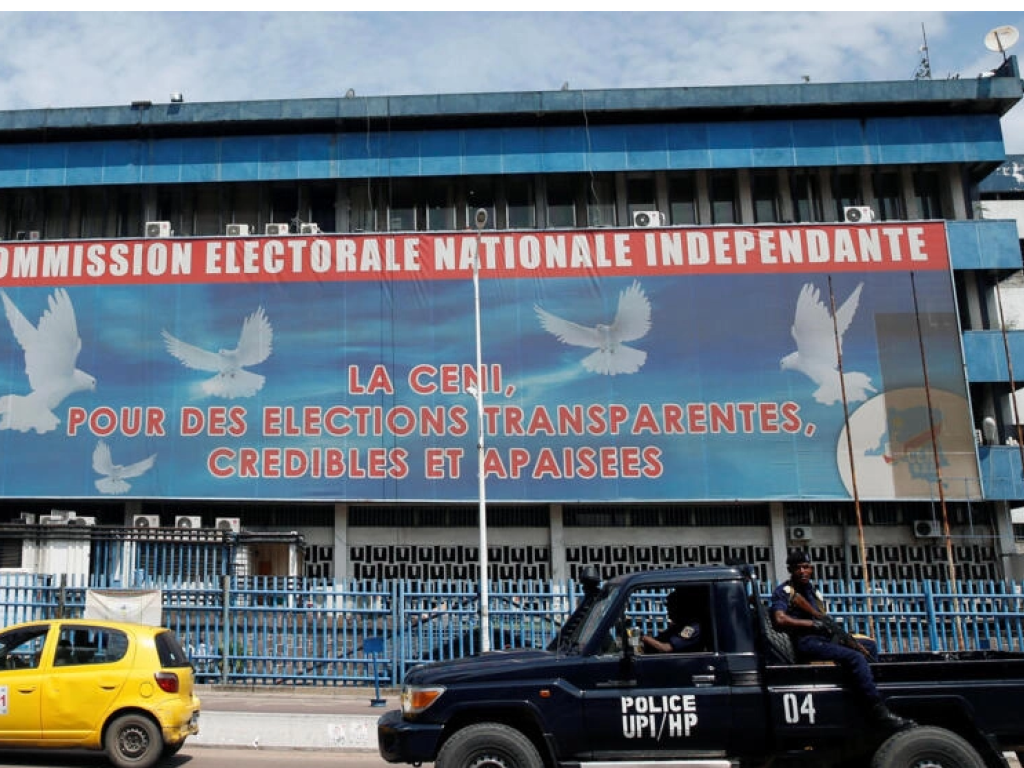 Le siège de la Céni, la Commission électorale, à Kinshasa, en RDC, le 9 janvier 2019 (photo d'illustration). REUTERS/Baz Ratner
