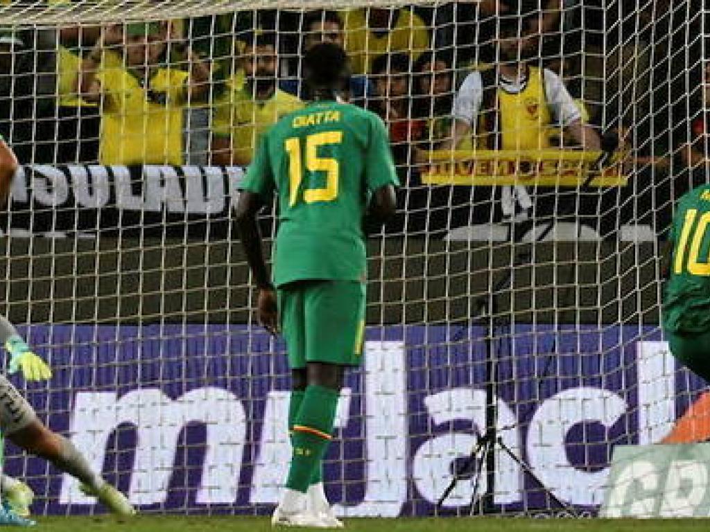 LISBON, PORTUGAL - JUNE 20: Sadio Mane of Senegal celebrates a goal and winning the match during the International Friendly between Brazil and Senegal at Estadio Jose Alvalade on June 20, 2023 in Lisbon, Portugal. Stringer / Anadolu Agency (Photo by STRINGER / ANADOLU AGENCY / Anadolu Agency via AFP) LISBON, PORTUGAL - JUNE 20: Sadio Mane of Senegal celebrates a goal and winning the match during the International Friendly between Brazil and Senegal at Estadio Jose Alvalade on June 20, 2023 in Lisbon, Portug