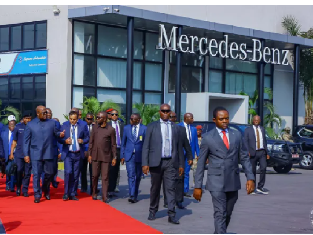 Félix Tshisekedi et Harish Jagtani Patron de Suprême Automobile