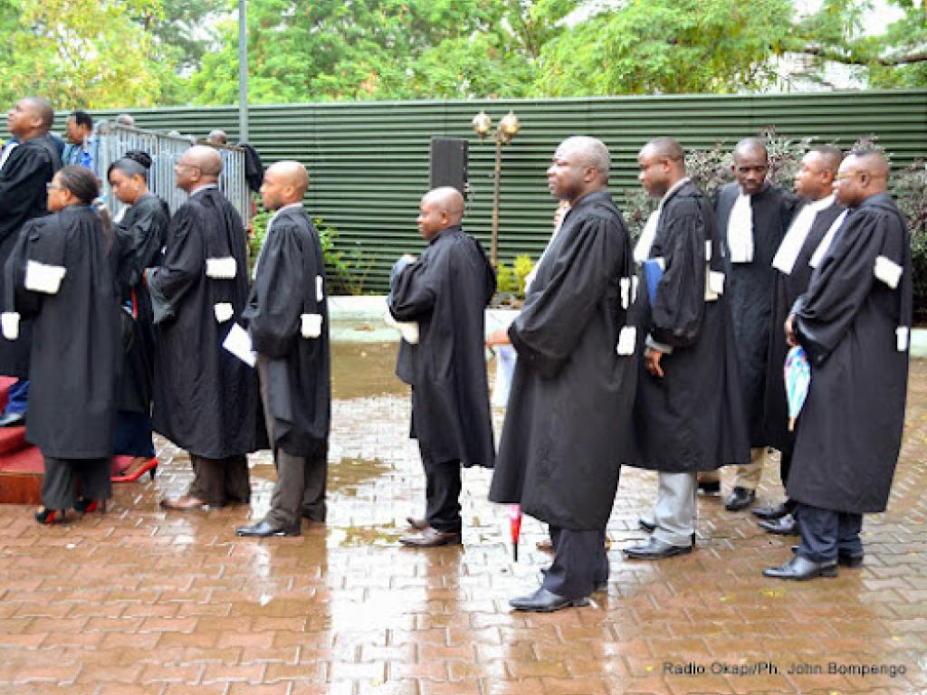 Des magistrats lors de l’inauguration du nouveau Palais de justice le 20/02/2015 à Kinshasa. Radio Okapi/Ph. John Bompengo