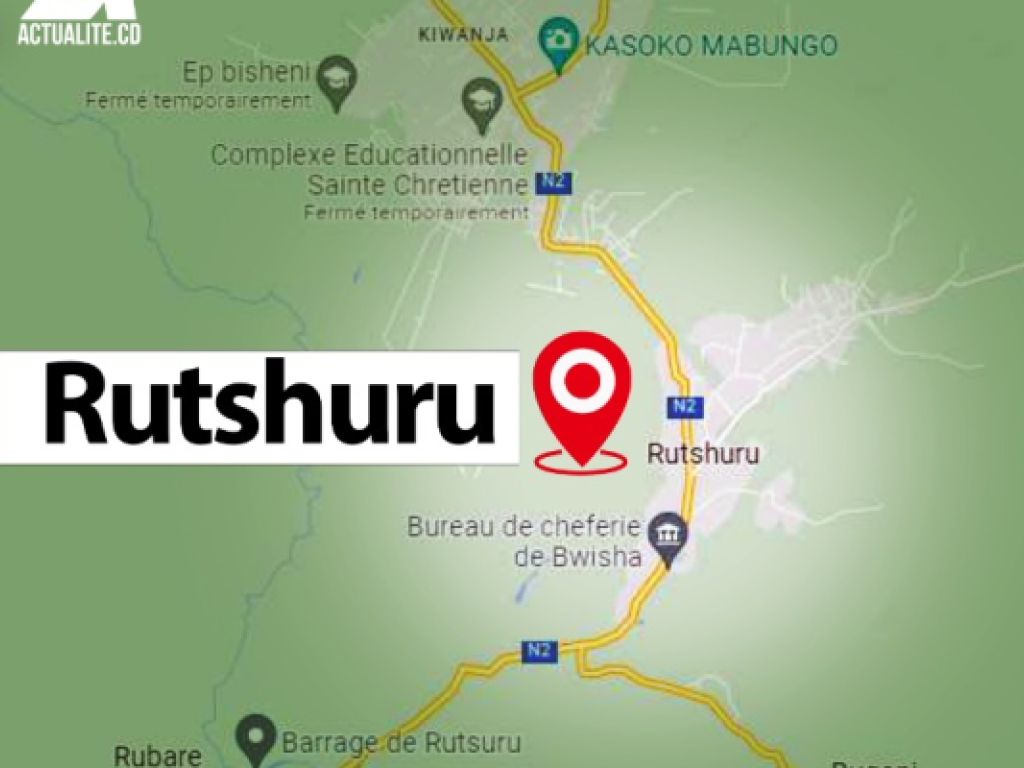 Carte du territoire de Rutshuru