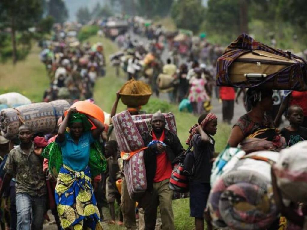 Des personnes déplacées dans un camp de déplacés près de Goma. @Photo Droits tiers.  publié le 21 juin 2023 à 20:31:53