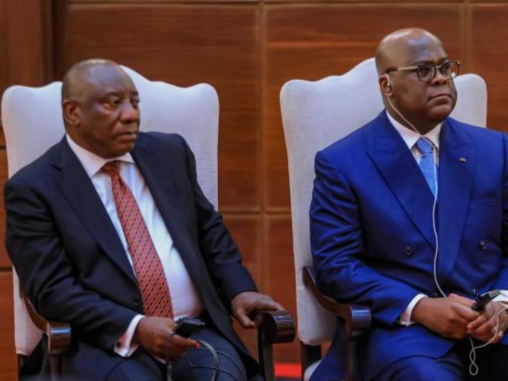 Félix Tshisekedi et Cyril Ramaphosa