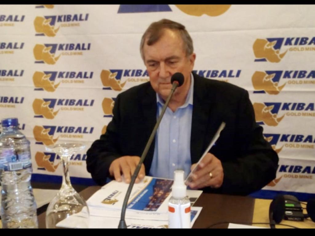 Mark Bristow, Président et Directeur Général de Barrick, lors de la conférence de presse tenue le 5 octobre 2023.