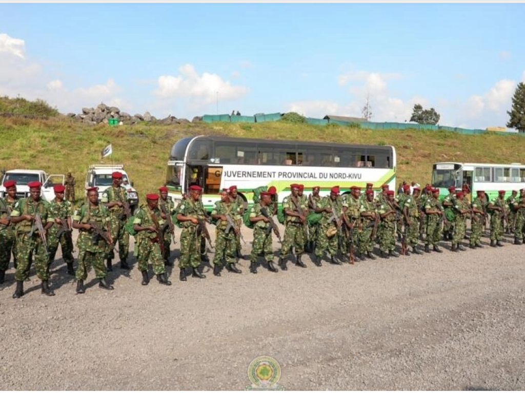 Des soldats burundais déployés dans l'est de la RDC dans le cadre de la force de l'EAC, le 17 février 2023. (image d'illustration) © EACRF