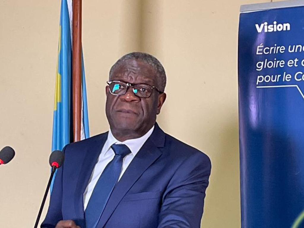 Denis Mukwege, Prix Nobel de la Paix et Candidat président de la République en RDC.