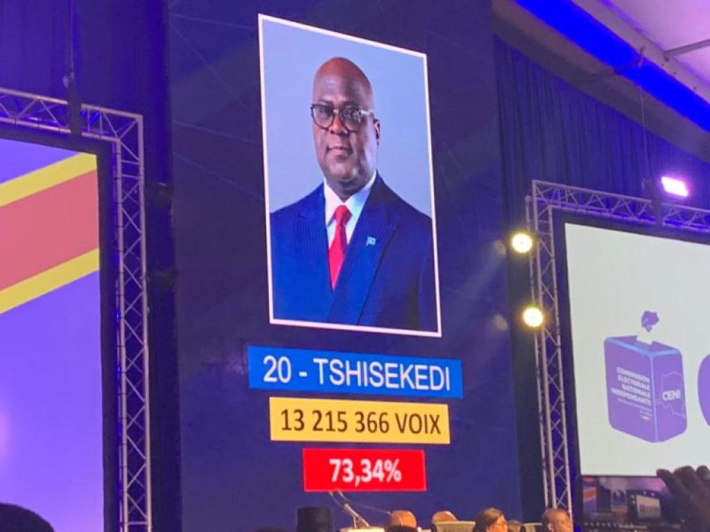 Félix Tshisekedi réélu Président de la République