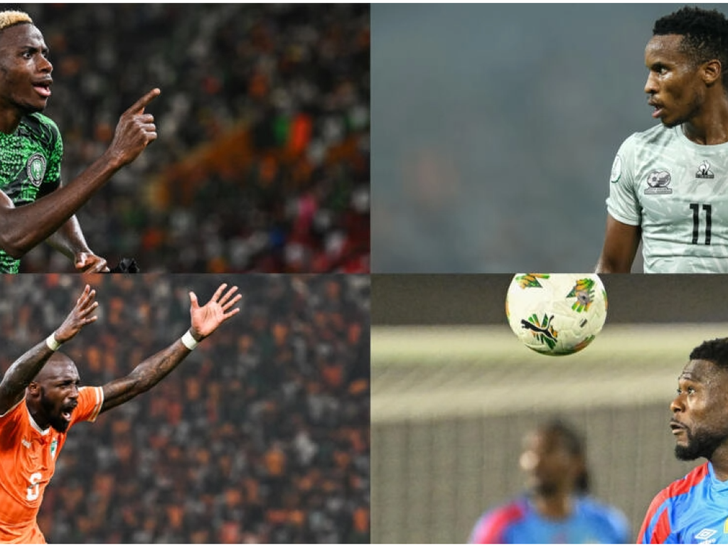 Le Nigeria affrontera l'Afrique du Sud, et la Côte d'Ivoire sera opposée à la RDC en demi-finales de la CAN 2024. © ISSOUF SANOGO - AFP / FRANCK FIFE - AFP / ISSOUF SANOGO - AFP / SIA KAMBOU - AFP / Montage RFI