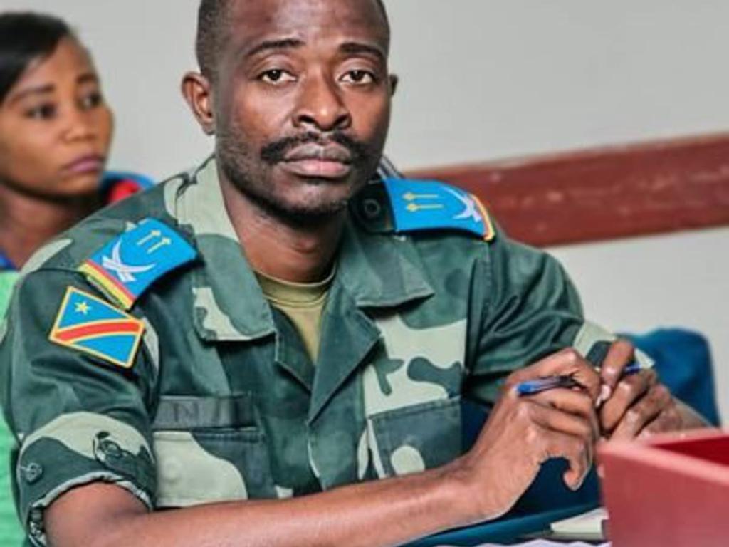 Le lieutenant Jules Ngongo, porte-parole de l’armée en Ituri. Droits tiers