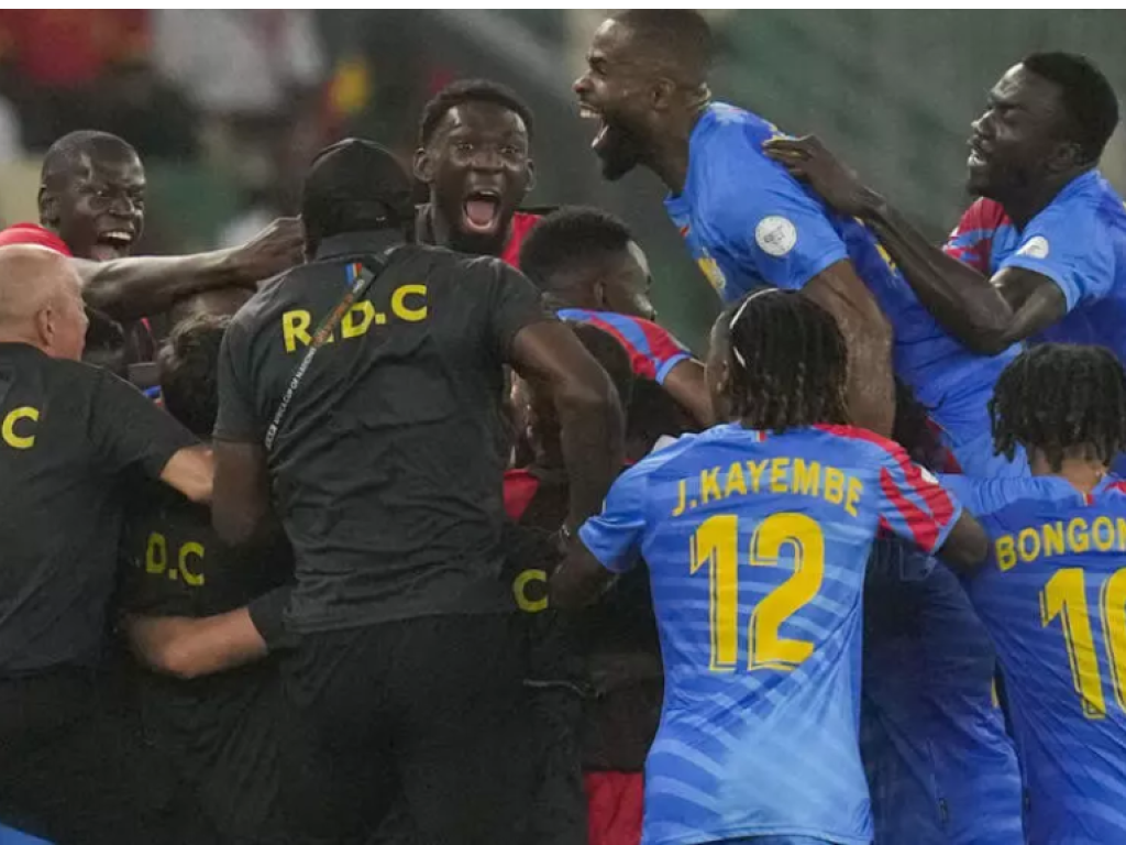 Les Congolais peuvent de nouveau exulter comme lors de la CAN 2024. Ils sont qualifiés pour la Coupe d'Afrique au Maroc. AP - Themba Hadebe