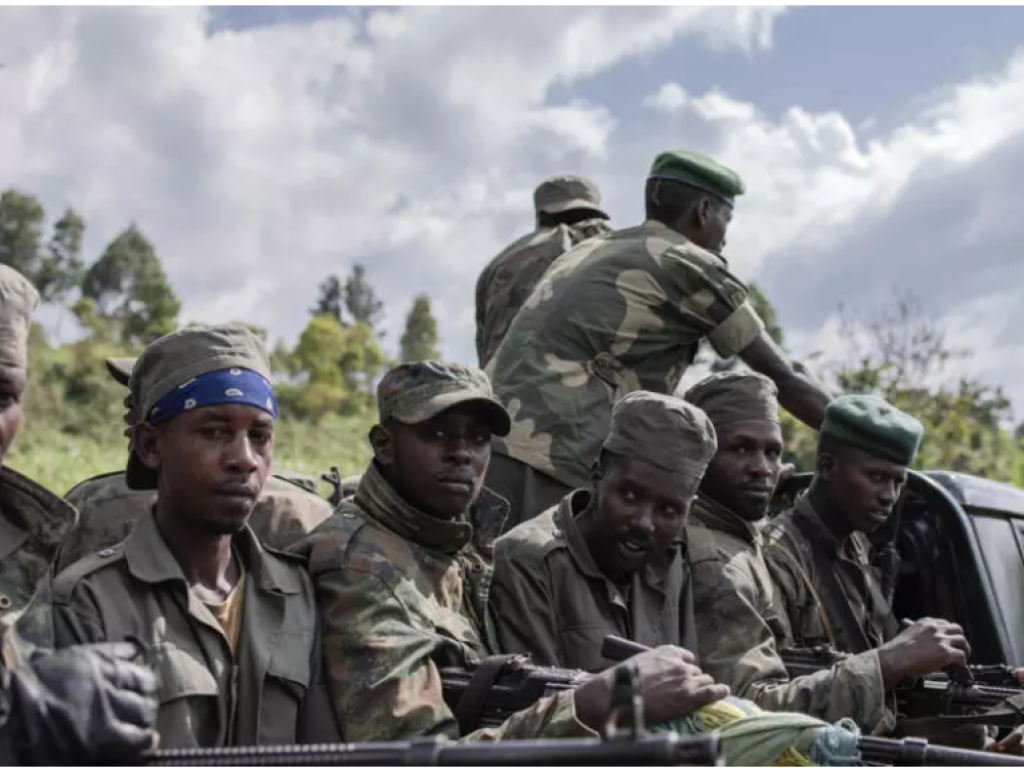 Éléments militaires du M23 (image d'illustration). AFP - GUERCHOM NDEBO