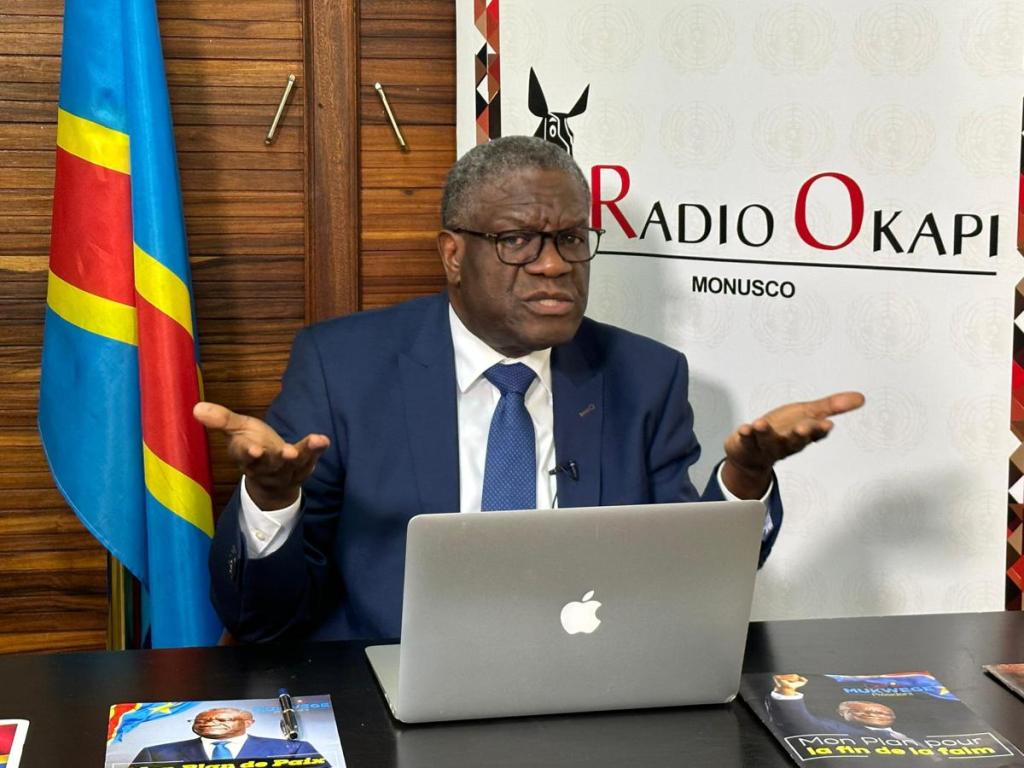 Docteur Denis Mukwege, candidat à la présidentielle 2023 Radio Okapi/Ph. Jonathan Fuanani