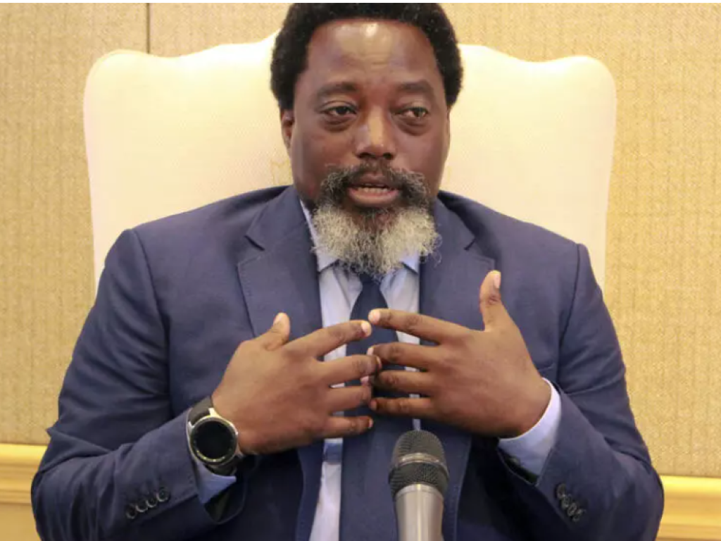 oseph Kabila en 2018 (image d'illustration). Des proches confirment qu’il reste un acteur clé de la RDC sur le plan politique. AP - John Bompengo
