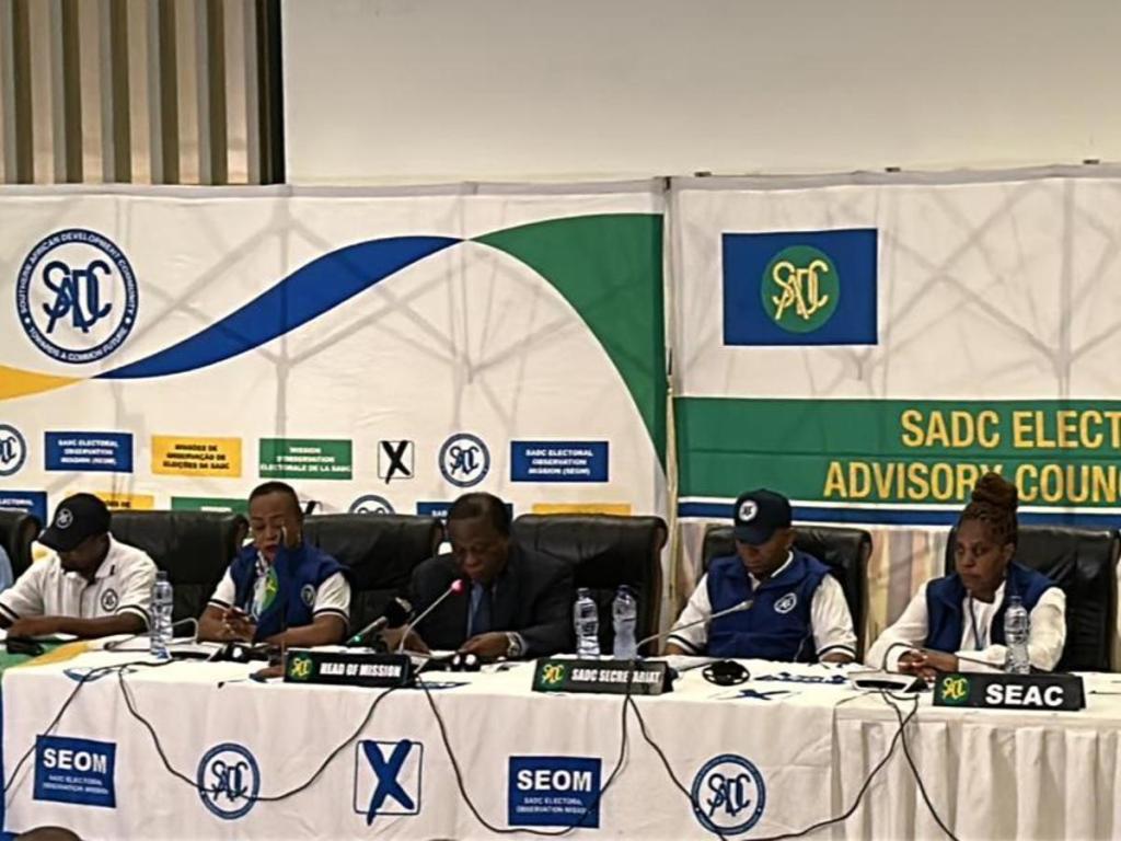 La Communauté de développement de l’Afrique australe (SADC) annonce le déploiement de ses observateurs électoraux en RDC. Samedi 16 décembre 2023. Radio Okapi/Ph. Kaki Akiewa