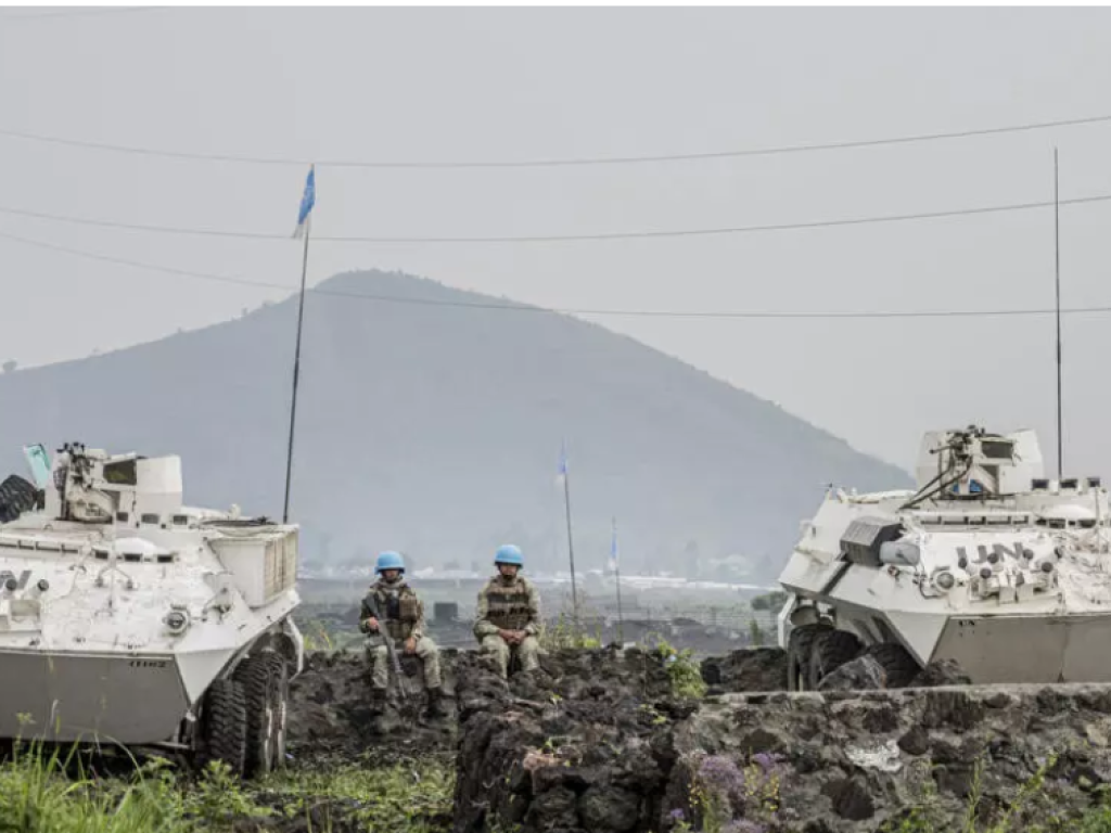 La Mission des Nations unies en République démocratique du Congo (Monusco) dans la région de Goma en décembre 2024 (Photo d'illustration). © Moses Sawasawa / AP`