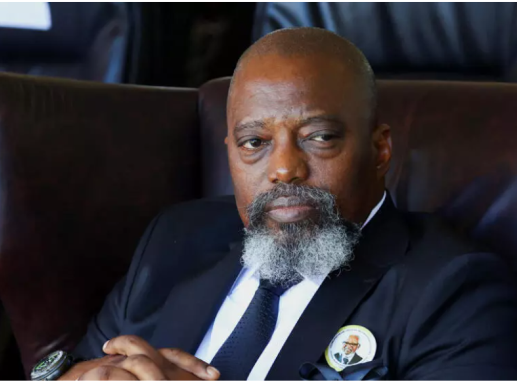 L'ancien président de RDC, Joseph Kabila, à Windhoek, en Namibie, le 28 février 2025. © Siphiwe Sibeko / Reuters