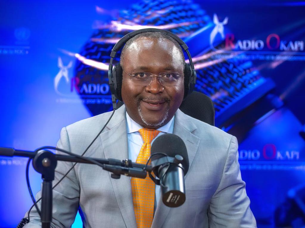 Albert Zeufack, Directeur des opérations de la Banque mondiale lors de son passage à l’emission Parole aux auditeurs de Radio Okapi, ce 02 juillet 2025. Radio Okapi/Ph. Nelson Nyombe